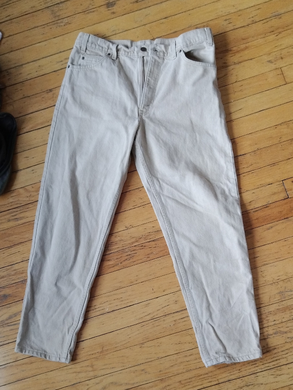 Levi's 550 orange Tab Light Beige Relaxed Jeans